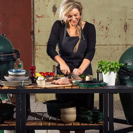 Big Green Egg Big Green Egg - Large in Egg Frame + Expansion Frame Wood & Grid