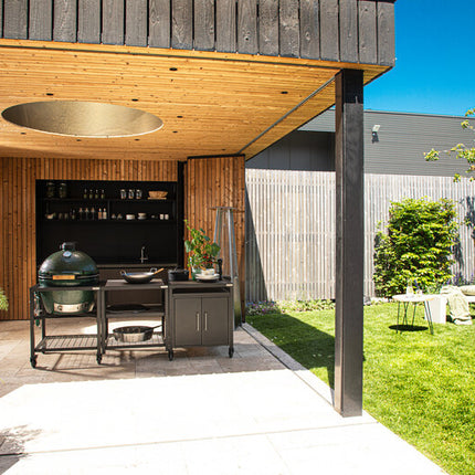 Big Green Egg Big Green Egg - XLarge in Egg Frame & Expension Frame Full RVS