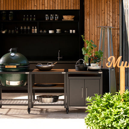 Big Green Egg Big Green Egg - XLarge in Egg Frame & Expension Frame Full RVS