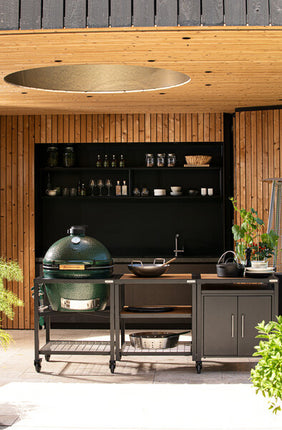 Big Green Egg Big Green Egg - XLarge in Egg Frame & Expension Frame Full RVS