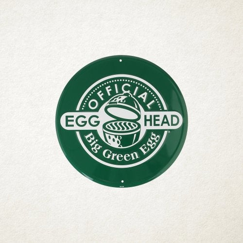 Big Green Egg Official Egghead Round Green Sign