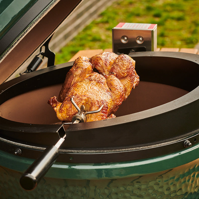 Green Egg Kamado Joe Chicken Cooking Joetisserie For Large Big