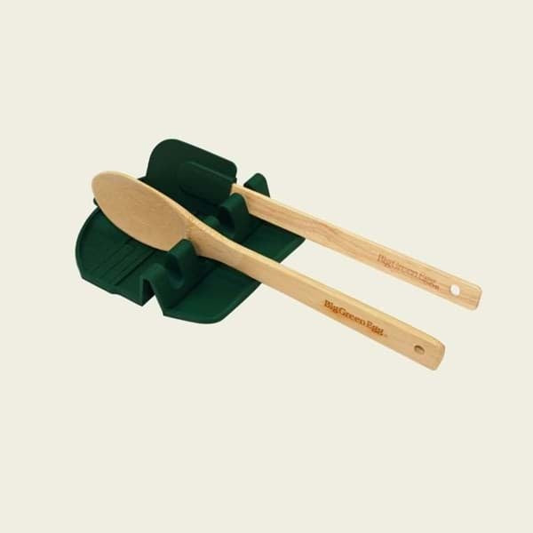 Big Green Egg Spatelmat met houten lepel en pannenlikker