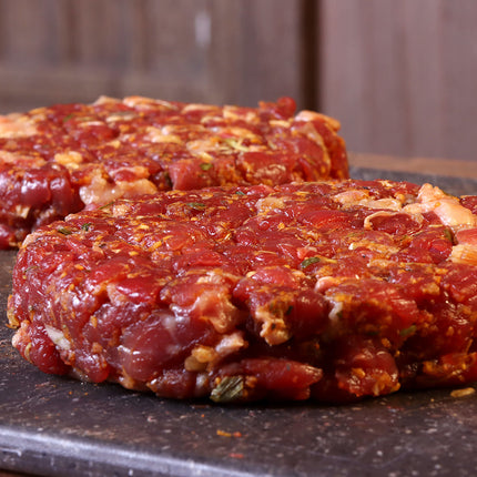 Black Angus Beef Black Angus Beef – Rundersnippers Hamburgervlees (80/20 vetverhouding)