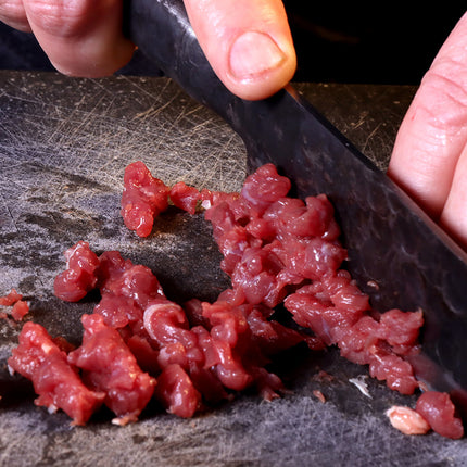 Black Angus Beef Black Angus Beef – Rundersnippers Hamburgervlees (80/20 vetverhouding)