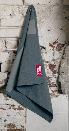 DIRTY JACK DIRTY JACK - Kookdoek Charcoal - Steel Blue label