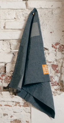 DIRTY JACK DIRTY JACK - Kookdoek Charcoal - Steel Blue label