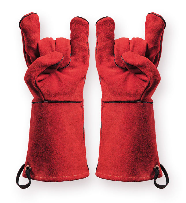 Premium BBQ splitleren grill handschoenen rood