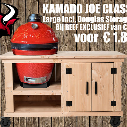 Fraaii Buitenkeukens Douglas buitenkeuken incl. KamadoJoe Classic 1