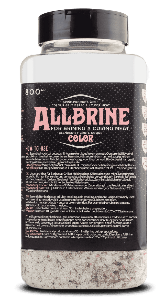 Grate Goods Grate Goods - AllBrine Color pekel / marinade met kleurzout