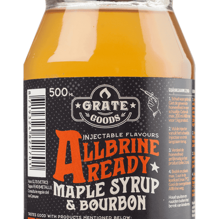 Grate Goods Grate Goods - AllBrine Ready Maple & Bourbon incl injector