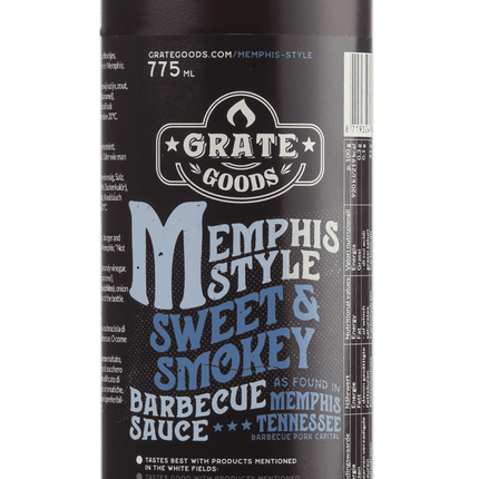 Grate Goods Grate Goods - Memphis Style Sweet & Smokey BBQ Sauce 775 ml