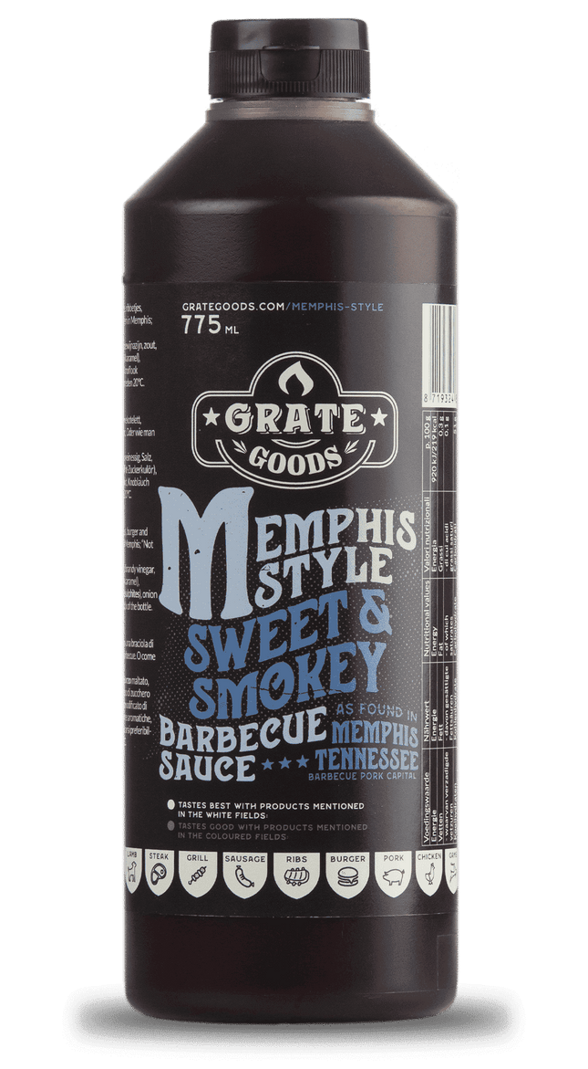 Grate Goods Grate Goods - Memphis Style Sweet & Smokey BBQ Sauce 775 ml