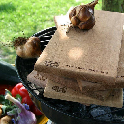 Koken op hout Koken op hout - Cederhouten BBQ-plank
