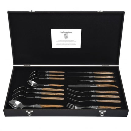 Laguiole Laguiole - Luxury Line Couvert 16-delig Olijfhout