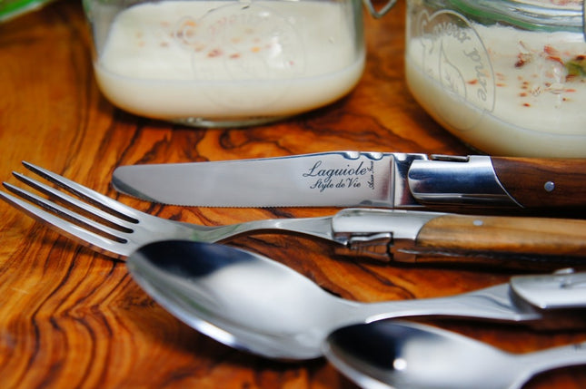 Laguiole Laguiole - Luxury Line Couvert 16-delig Olijfhout