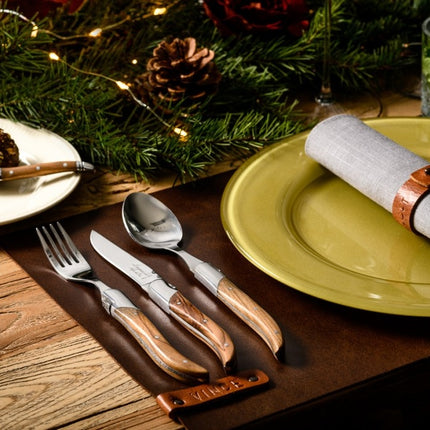 Laguiole Laguiole - Luxury Line Couvert 16-delig Olijfhout