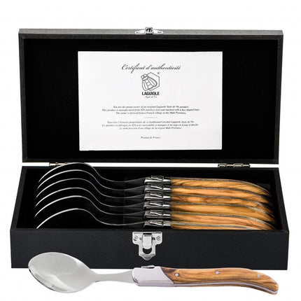 Laguiole Laguiole - Luxury line Lepels Olijfhout