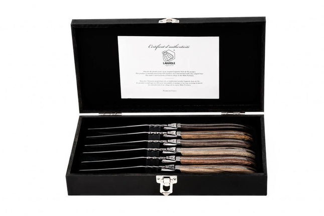 Laguiole Laguiole - Luxury Line Steakmessen Gemengd hout