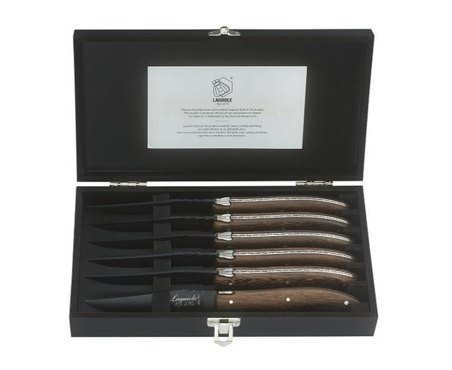 Laguiole Laguiole - Luxury Line Steakmessen Wengé Zwart