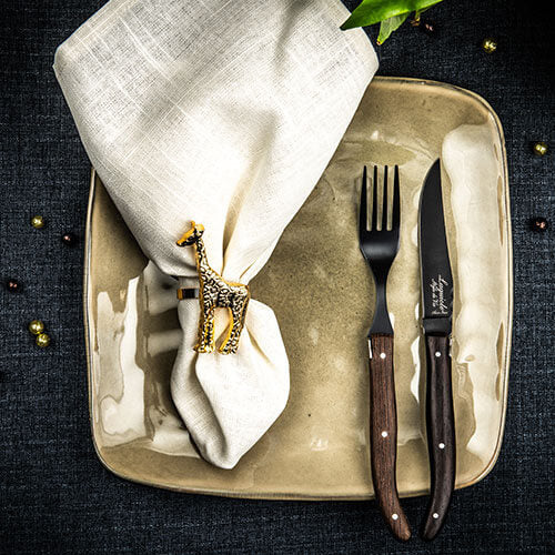 Laguiole Laguiole - Luxury Line Steakmessen Wengé Zwart