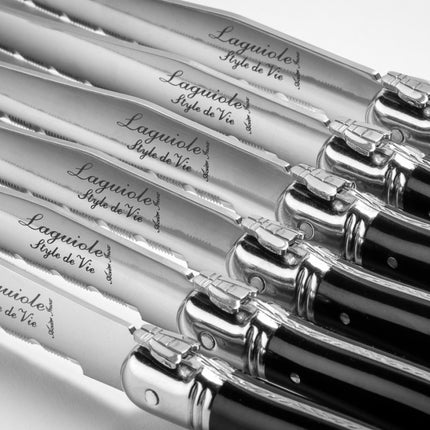 Laguiole Laguiole - Premium Line Steakmessen Zwart 1.8mm