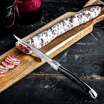 Laguiole Laguiole - Worstplankje Acaciahout met Zwart mes