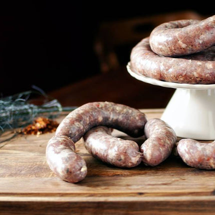 L.R. Italiaanse wijnen en delicatessen Wiel van Italiaanse BBQ-worstjes (Salsiccia) NATUREL