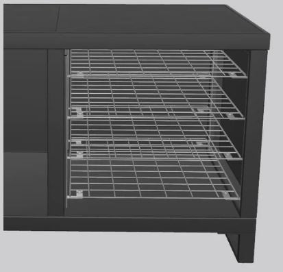Roostr Buitenkeukens Roostr Buitenkeukens Etage systeem RVS: 4 Etages