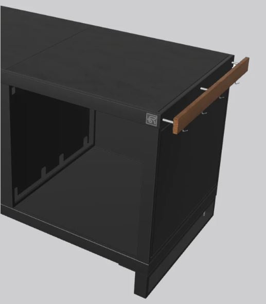 Roostr Buitenkeukens Roostr Buitenkeukens Haken-set zijkant RVS/Hout