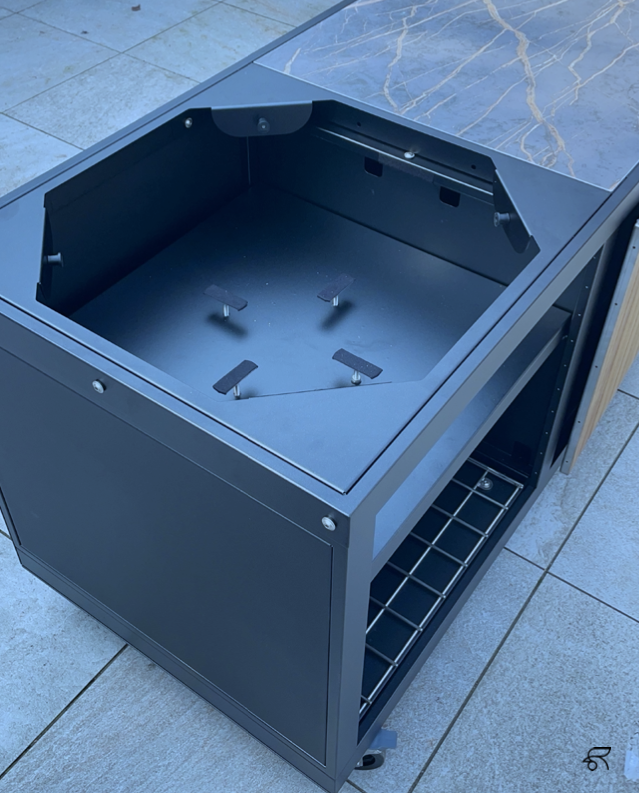 Roostr Buitenkeukens Roostr Buitenkeukens Rubix Inlay Kamado XL + plank