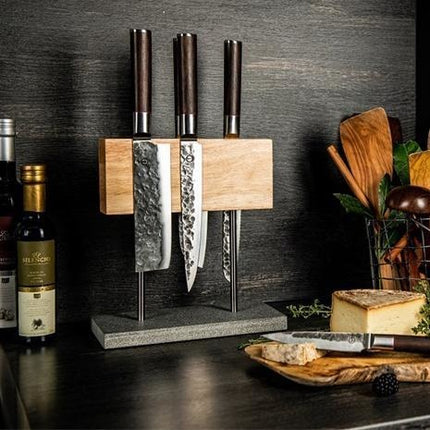 Style de Vie Style de Vie Magnetisch messenblok Eiken met natuurstenen vo