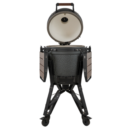The Bastard kamado - VX Medium Complete vooraanzicht met open deksel
