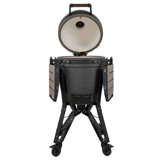 The Bastard kamado - VX Medium Complete vooraanzicht met open deksel