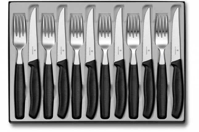 Victorinox Victorinox Classic 12-delig tafelset zwart heft