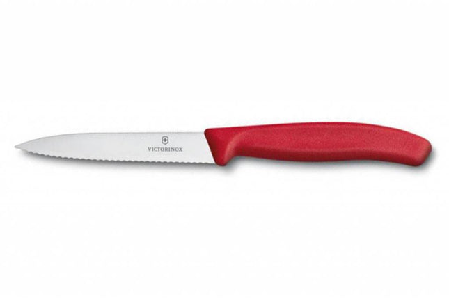 Victorinox Victorinox classic schilmes Maat : Rood heft - 10 cm lemmet