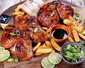 Waardse boerderijkip Waardse boerderijkip - Kippendijen met bot (kipkarbonade)